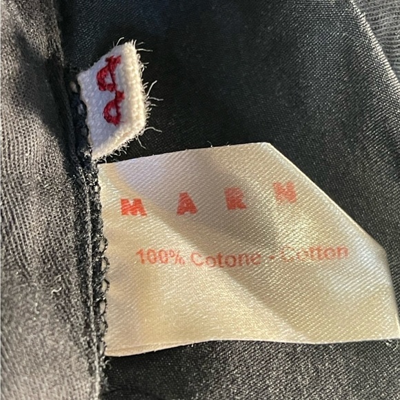 Marni made in Italy 100% cotton capri pants wide legs size 44 - Picture 4 of 10